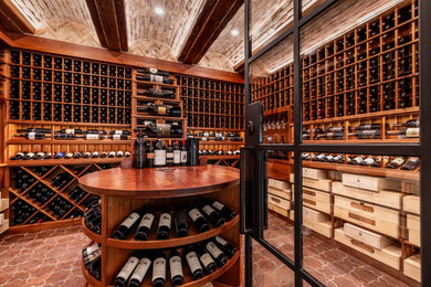 Wine cellar - traditional wine cellar idea in San Luis Obispo