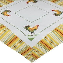Xia Home Fashions - Rooster Table Topper - Tablecloths