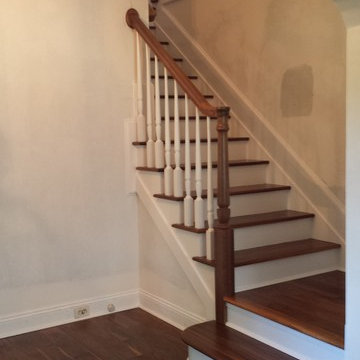Stairway Wainscoting & Painting