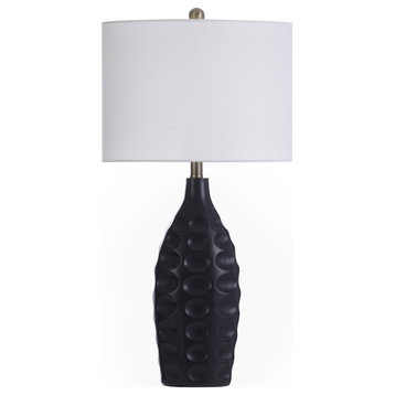 StyleCraft Gemma Banbury Slate Table Lamp With Black Ceramic Finish L330824DS