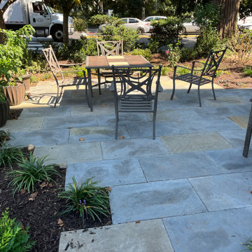 Flagstone Patio on Stone Dust with Custom Design in Columbia Heights, DC
