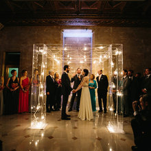 Lucite chuppah and mandap