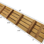 ARB Teak & Specialties - Teak Tub Seat/Caddy Fiji 44" (112 cm) 4 slats - Is there anything better than a nice long soak in the tub after a long week? This 44” Fiji teak wood tub caddy is the perfect relaxation companion. Whether you prefer a glass of wine or a glass of water, a book or scented candles, this teak wood caddy can hold up to 300 lbs.
