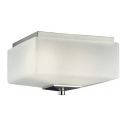 2 Light Bathroom Lighting  by Forecast Lighting Radius in Satin Nickel Finish - Lighting