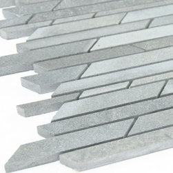Grey ZigZag Stone Tile Mosaics Collection - Home Accessories & Decor