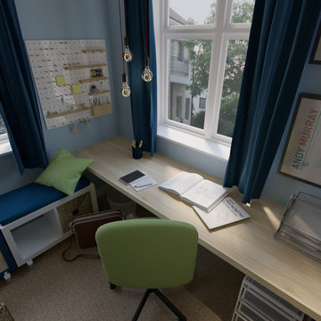 Mezzanine Teenager Boy's Bedroom