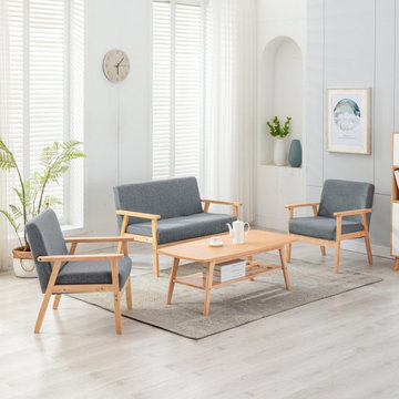 Bahamas 45" Coffee Table Loveseat Chair Set