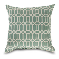 Essentials by DFO - Rhodes Quartz Small Square Outdoor Pillow - Outdoor Cushions And Pillows