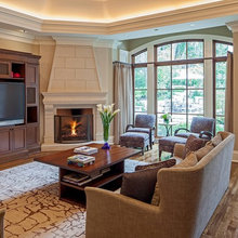corner fireplace