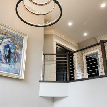 Project #72 | Modern Staircase with Horizontal Steel Rod Railing