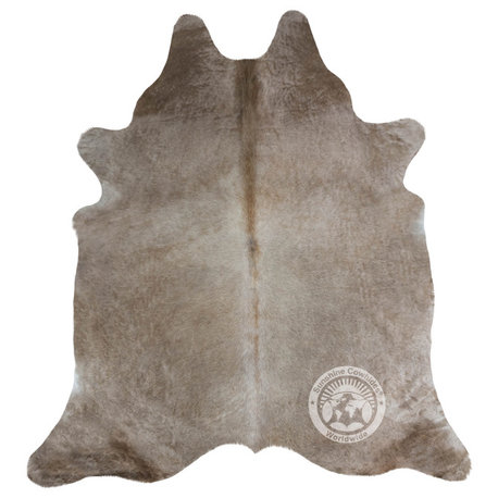 Brazilian Cowhide Rug, Taupe, 6'x8'