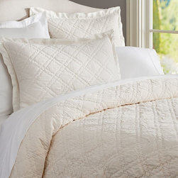 WASHED VELVET SILK QUILT & SHAM - Quilts And Quilt Sets