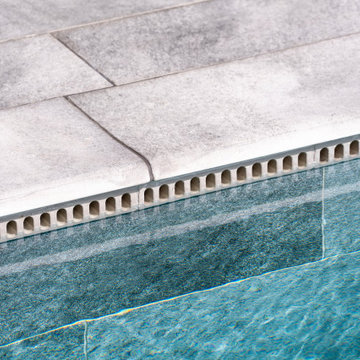 Antique Grey & Pool Garden Grey Porcelain Tiles -Fethiye,Mugla Villa