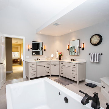 Rustic Elegance Master Bathroom Suite