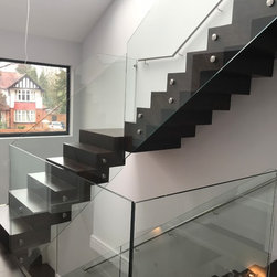 solid oak stairs - Hardwood Flooring