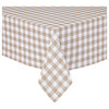Buffalo Sand Checkered 100% Cotton Table Cloth, 70" Round