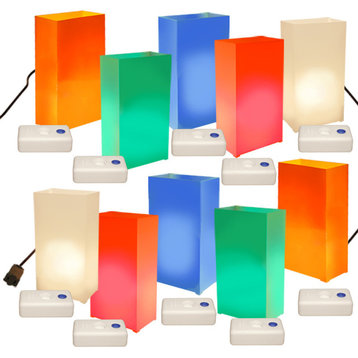 Electric Luminaria Kit with LumaBases Multi Color