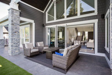 Inspiration for a contemporary living room remodel in Vancouver