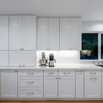 Modern White Kitchen with Efficient Storage Solutions 3 | RTA The Cabination