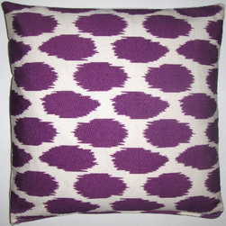Cheeky ikat printed organic cotton pilow cover - Products