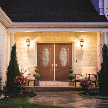 Fiber-Classic Mahogany doors