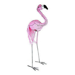 South Africa - Handmade Life-Size Beaded Flamingo - South Africa - Decorative Objects And Figurines