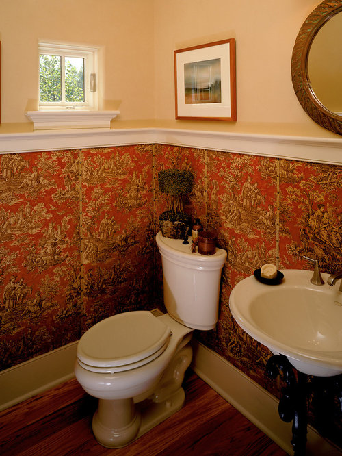 Small Bathroom Wallpaper  Houzz