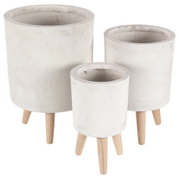 Midcentury Indoor Pots And Planters by GwG Outlet