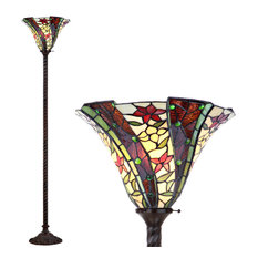 tiffany style uplighter floor lamps