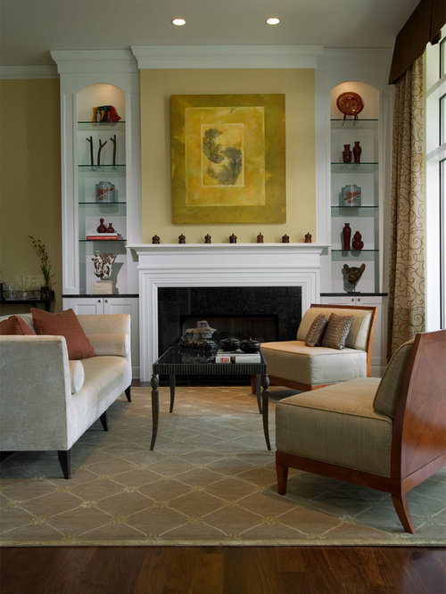 Bookcase Next To Fireplace | Houzz