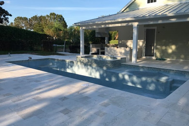 Inspiration for a modern pool remodel in Other