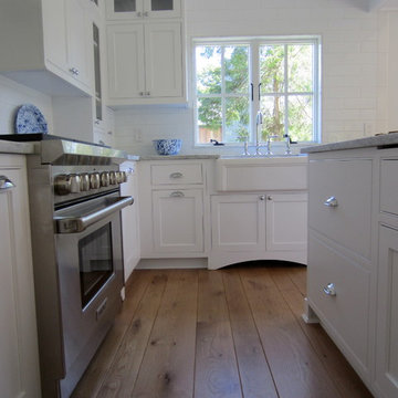 AMAGANSETT: WIDE PLANK CHARACTER WHITE OAK INSTALLED/FINISHED W BONA TRAFFIC HD