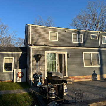 East Northport Siding - Midnight Shakes & Dutch Lap | Alpha Windows & Siding