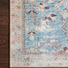 Durable Printed Wynter Area Rug by Loloi, Teal/Multi, 7'-6" X 9'-6"