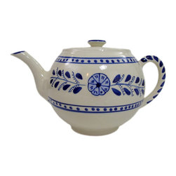 Le Souk Ceramique - Stoneware Teapot Azoura Design - Serving And Salad Bowls