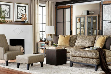 Inspiration for a transitional living room remodel in Baltimore