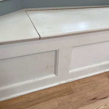 Floors refinished, all trim painted white , stairs & Flush Vents