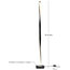 Brightech Helix - Modern LED Floor Lamp for Living Room Bright Lighting, Black
