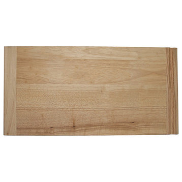 Omega National Rubberwood Bread Board, Solid Wood, 12 in Wide