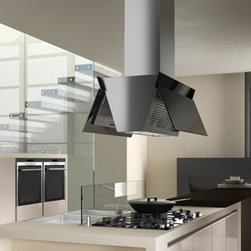 36" Gullwing Black Island - Range Hoods And Vents