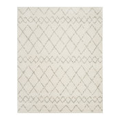 Safavieh Berber Shag BER165C 9'x12' Cream, Light Grey Rug