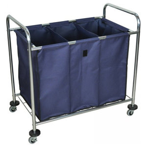2 Pockets Each 4 Bags, Army Green JINAMART Brown Heavy Duty Laundry Sorter 4 Bag Laundry Hamper Basket with Wheels Storage Cart