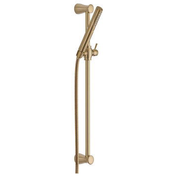 Delta Grail Single-Setting Slide Bar Hand Shower, Champagne Bronze, 57085-CZ