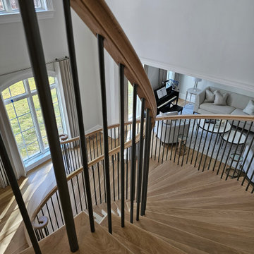 Project #116 | Elegant Curved Staircase