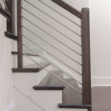 Project #50 | Geometric Staircase with Contrasting Tones