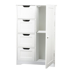 Bath Vida Priano 4-Drawer Freestanding Unit, With Door