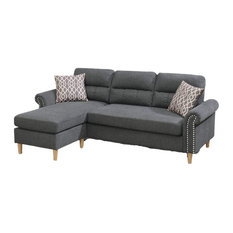 50 Most Popular Transitional Sectional Sofas With Nailhead Trim For 2021 Houzz