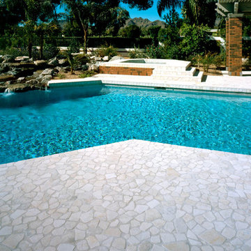 Authentic Wave Mosaic Meshmount™ Pool Deck