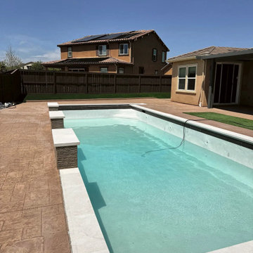 Pool filled for the first time, Escondido