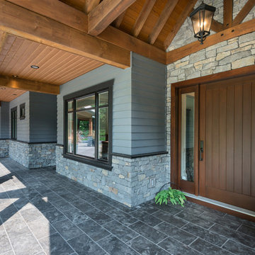 Stone Work Front Entry